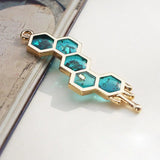 5Pcs Honeybee Planet UV Frame Pendant Metal Frame Jewelry Charms