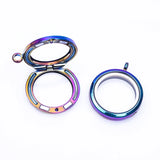 Hot Mix Round Glass Photo Memory Locket Pendant For Women