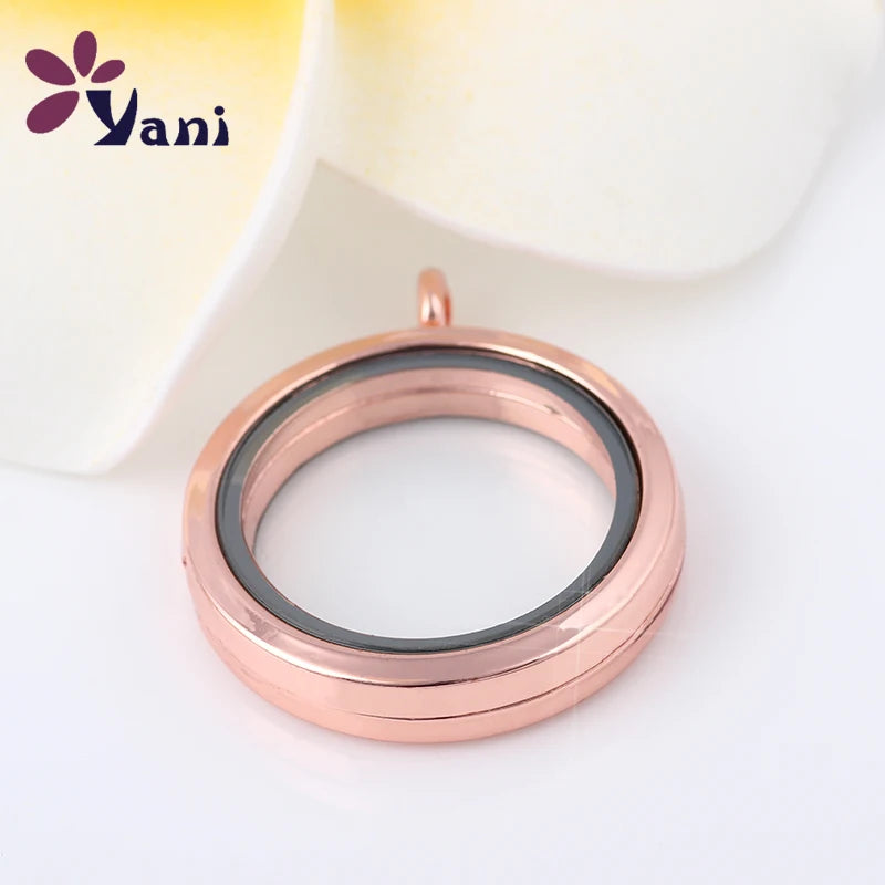 Hot Mix Round Glass Photo Memory Locket Pendant For Women