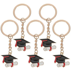 5Pcs Keychains Graduation Season Keyring Gift Bag Metal Decorative Keychains