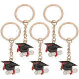 5Pcs Keychains Graduation Season Keyring Gift Bag Metal Decorative Keychains