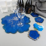 5Pcs Large Silicone Flower Coaster Resin Casting Molds Kit