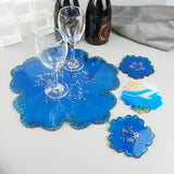 5Pcs Large Silicone Flower Coaster Resin Casting Molds Kit
