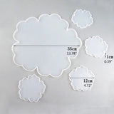 5Pcs Silicone Flower Resin Casting Molds Kit for Coasters DIY Crafts
