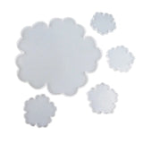 5Pcs Silicone Flower Resin Casting Molds Kit for Coasters DIY Crafts