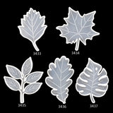 5Pcs Leaves Coaster Silicone Resin Mold Tropical Maple Leaf Resin Casting Mold