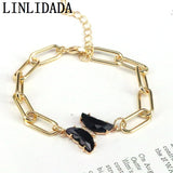 Women's Crystal Butterfly Charm Bracelet Adjustable Chain Bangle
