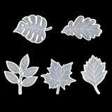 5Pcs Leaves Coaster Silicone Resin Mold Tropical Maple Leaf DIY Casting Mold