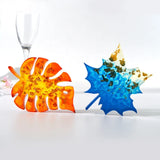5Pcs Leaves Coaster Silicone Resin Mold Tropical Maple Leaf DIY Casting Mold