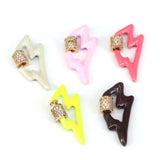 5Pcs Lightning Enamel Clasps for Jewelry Making,Carabiner Screw Clasps Findings