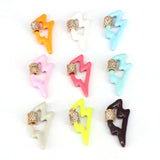 5Pcs Lightning Enamel Clasps for Jewelry Making,Carabiner Screw Clasps Findings