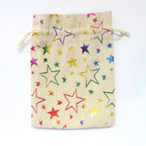 5Pcs Santa Velvet Gift Bags, 10X14 13X18 Linen Cotton Pouches, Can Logo