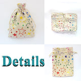 5Pcs Santa Velvet Gift Bags, 10X14 13X18 Linen Cotton Pouches, Can Logo