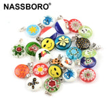 5Pcs 16mm Lampwork Glass Beads Pendant Necklace Bracelet DIY Jewelry