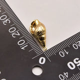 5Pcs 20mm*9mm 18K Brass Plated Conch Pendant DIY Jewelry Necklace JA0393