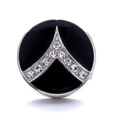 5Pcs Crystal Owl Snap Button Jewelry Fit 18mm Snap Bracelet Necklace