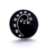 5Pcs Crystal Owl Snap Button Jewelry Fit 18mm Snap Bracelet Necklace
