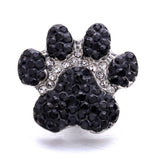 5Pcs Crystal Owl Snap Button Jewelry Fit 18mm Snap Bracelet Necklace