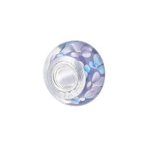 5Pcs Colorful Glass Flower Beads for DIY Charm Bracelets