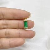 5Pcs Enamel Zircon Circle Round Spacer Beads
