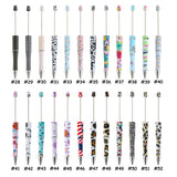 5Pcs DIY Beaded Ballpoint Pen Plastic Bead Making Stationery Wedding Gift