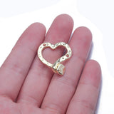5Pcs Hammered Heart Charms Pendant DIY Necklace Earring Jewelry Findings