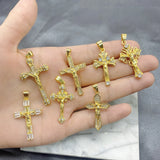 5Pcs Mysterious Gold-plated 18K Jesus Cross Pendant