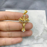 5Pcs Mysterious Gold-plated 18K Jesus Cross Pendant