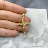 5Pcs Mysterious Gold-plated 18K Jesus Cross Pendant