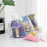 5Pcs Linen Bundle Pocket Jute Sack Gift Bag Drawstring Pouch