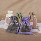 5Pcs Linen Bundle Pocket Jute Sack Gift Bag Drawstring Pouch