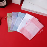 5Pcs Linen Bundle Pocket Jute Sack Gift Bag Drawstring Pouch