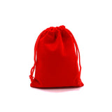 5Pcs Merry Christmas Velvet Bags Drawstring Pouch Candy Gift Bag