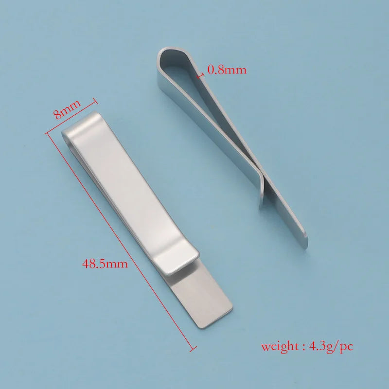 5Pcs/Lot Stainless Steel Tie Clip Money Clip Business Accessories