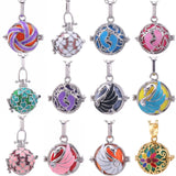 5Pcs Mixed Harmony Balls Necklace Women's Essential Oil Diffuser Pendant
