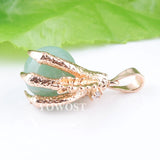 5Pcs/Lot Aventurine StoneGem Charm Amulet 16mm Round Ball Pendants