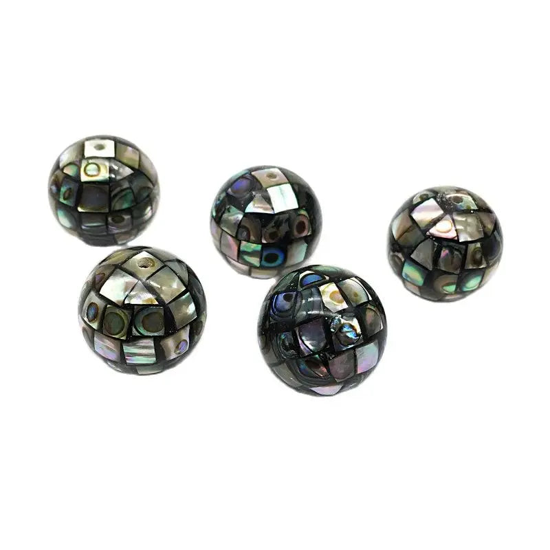 5Pcs Natural Abalone Shell Bead DIY Jewelry Necklace Pendant Bracelet Making