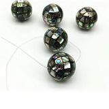 5Pcs Natural Abalone Shell Bead DIY Jewelry Necklace Pendant Bracelet Making