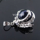 5Pcs Natural Stone Sand Pendants Round Ball Bead Dragon Claw Crystal
