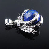 Lapis Lazuli Dragon Claw Pendant Crystal Reiki Chakra Women Dangle