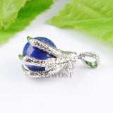Lapis Lazuli Dragon Claw Pendant Crystal Reiki Chakra Women Dangle