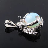 5Pcs Natural Opal Dragon Claw Reiki Chakra Women Pendant