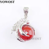 5Pcs Red Agate Dragon Claw Crystal Chakra Pendant