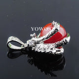 5Pcs Red Agate Dragon Claw Crystal Chakra Pendant