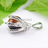 5Pcs Tigers Eye Round Ball Crystal Reiki Chakra Dangle Pendant