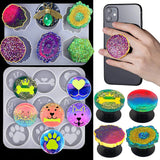5Pcs Phone Folding Holder Stand for Smartphone Epoxy Resin Diy