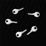5Pcs Stainless Steel Key Charm Pendant Jewelry DIY Accessories