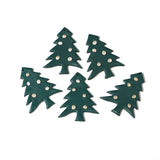 5Pcs Soft Pottery Christmas Charm Clay Snowman Christmas Tree Pendant