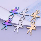 5Pcs Stainless Steel Family Charms Kids Pendant For Jewelry Making