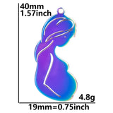 5Pcs Stainless Steel Family Charms Kids Pendant For Jewelry Making